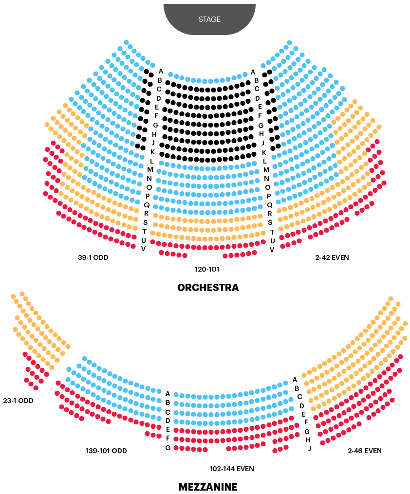 Richard rodgers theater discount interactive seating chart